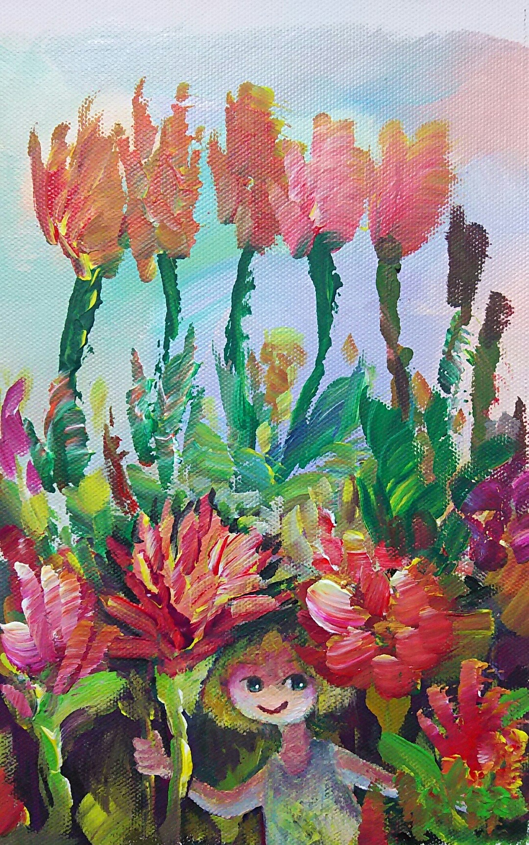 花畑のかくれんぼ 空想絵画物語