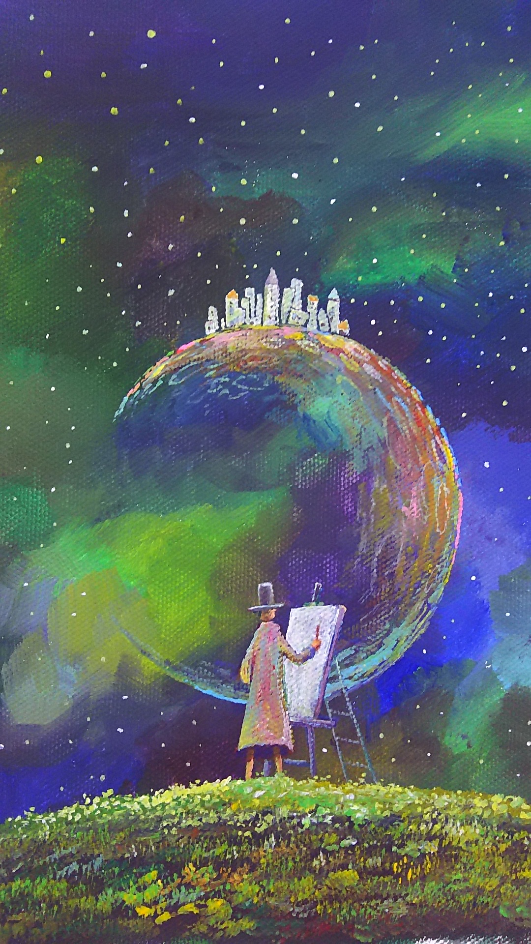 値下げセール⭐︎絵画⭐︎アート 個の明暗 A World of Light and Darkness ゼンタングル Zenta
