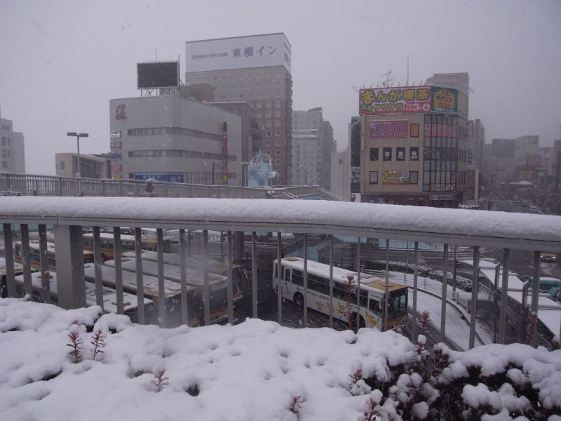 雪景色に染まる街 しみずに乗って Travel To My Destination