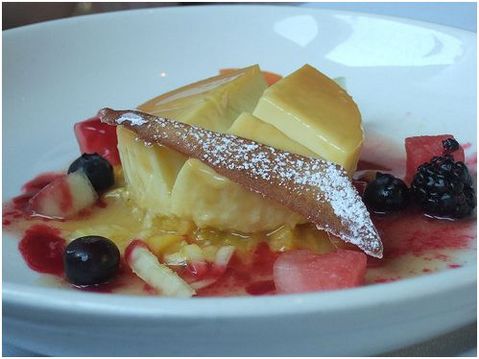 Lemon Grass and Passion Fruit Flan