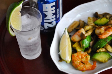 ジーマ料理と一緒に