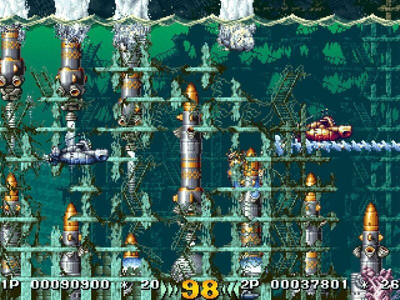 上を撃つと速くなり 上を撃つと遅くなる 海中 海上の敵を殲滅するstg Ps4 Switch アーケードアーカイブス 海底大戦争 炎上中 もえてるニュース