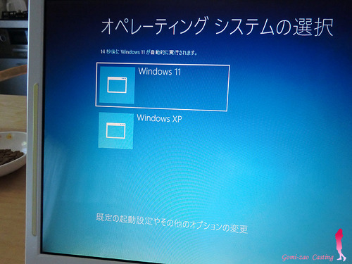 Windows11 & XP デュアルブート