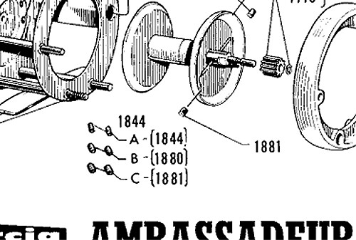 ABU ambassadeur 1750A スプール 遠心ブレーキ