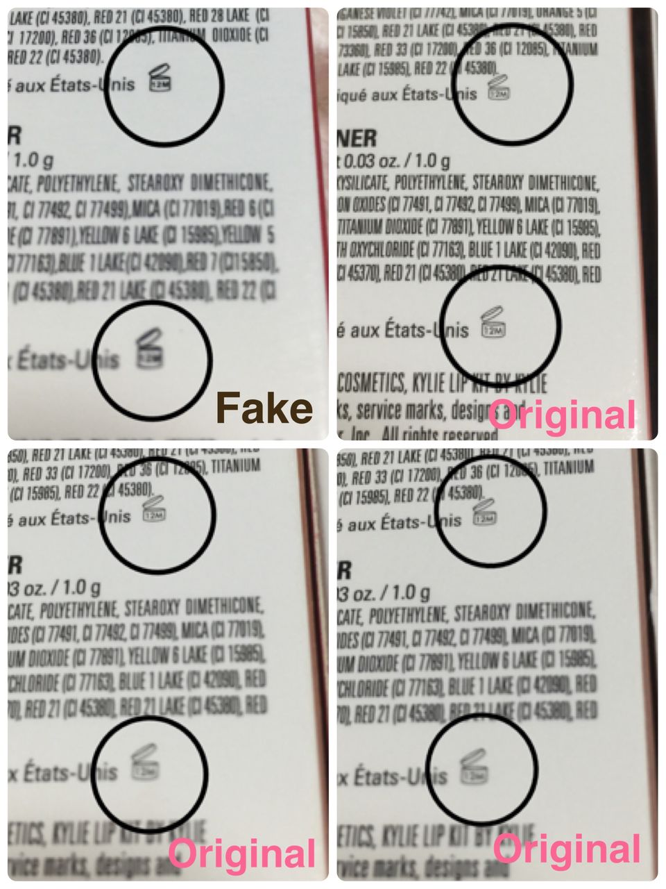 Kylie Cosmetics 偽物情報 偽物検証 Kylie Cosmetics News