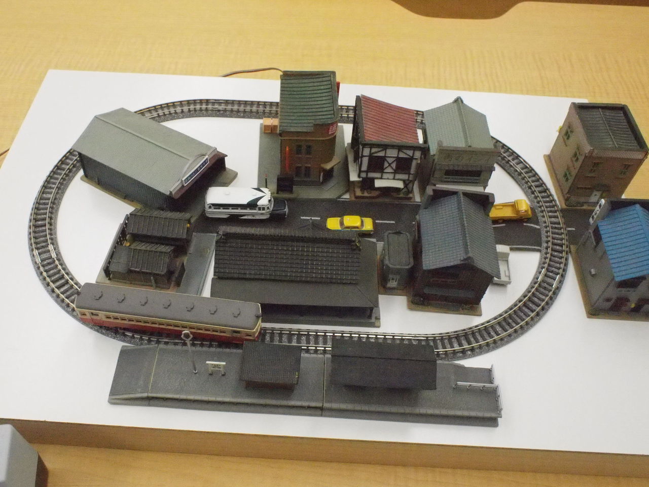 Nゲージ鉄道模型ミニレイアウト ジオラマ かるちゃーステーション名張