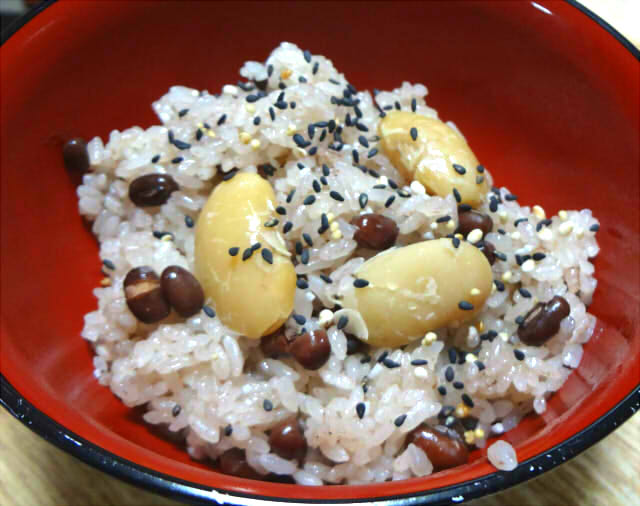 花豆入り赤飯 悪魔のおにぎり Pinky Honey 花豆入り赤飯 悪魔のおにぎり Pinky Honey