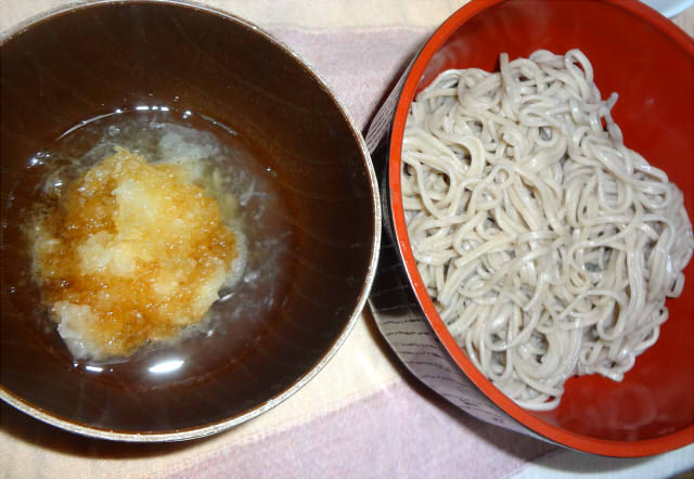 年越しそばは鴨南蛮とおろし蕎麦 Pinky Honey