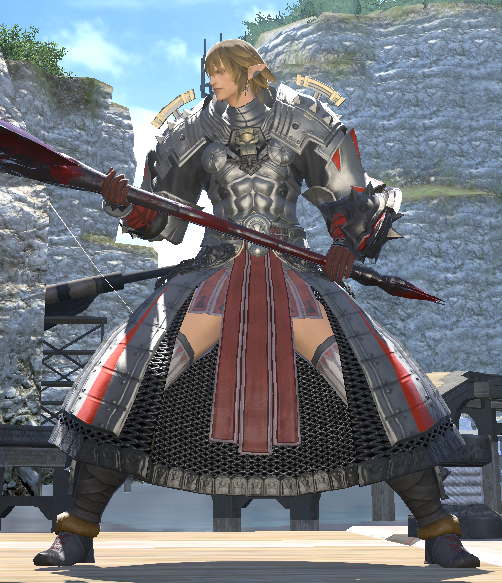 新生ff14 戦士 ナイト の戦記胴 脚 Pinky Honey