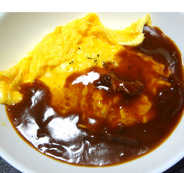 オムライスにハヤシライス 牛丼 Pinky Honey
