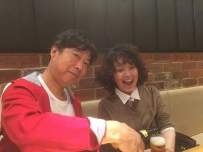 杉さんに労ってもらうの図