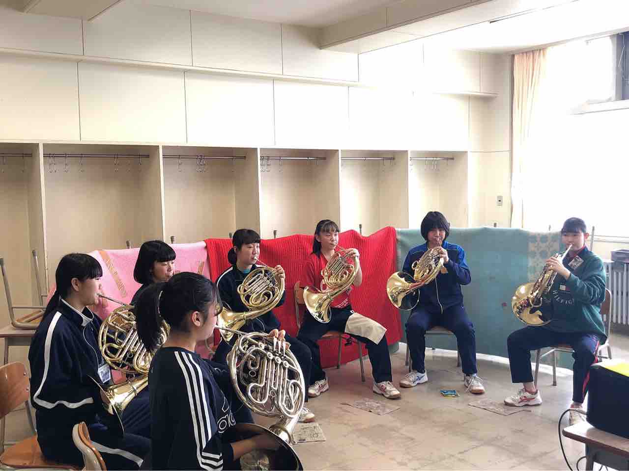 明成高校さん御来校 北海道旭川商業高等学校吹奏楽部オフィシャルblog