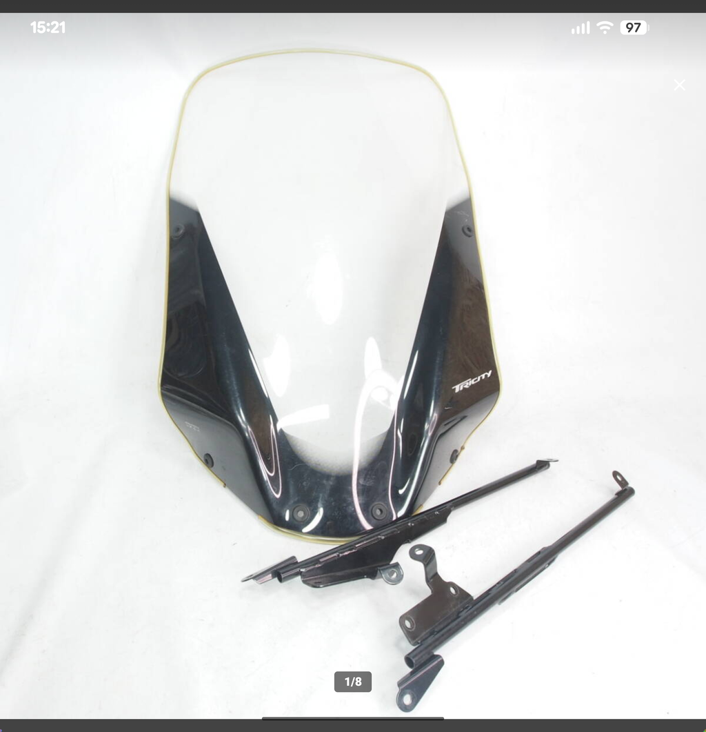 ヤマハ　トリシティ　ワンオフ　純正オプション改　大型スクリーン ヤマハ トリシティ ワンオフ 純正オプション改 大型スクリーン