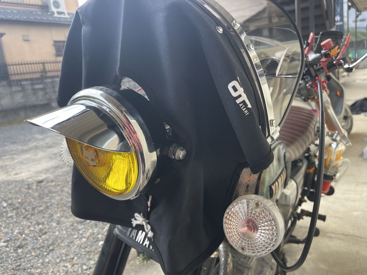 風防　新幹線風防 新幹線風防にした時のライトと布タレの隙間を少なくするぞ