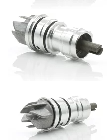 MF08フォルツァ ウォーターポンプ インペラーシャフト交換後にFマーク