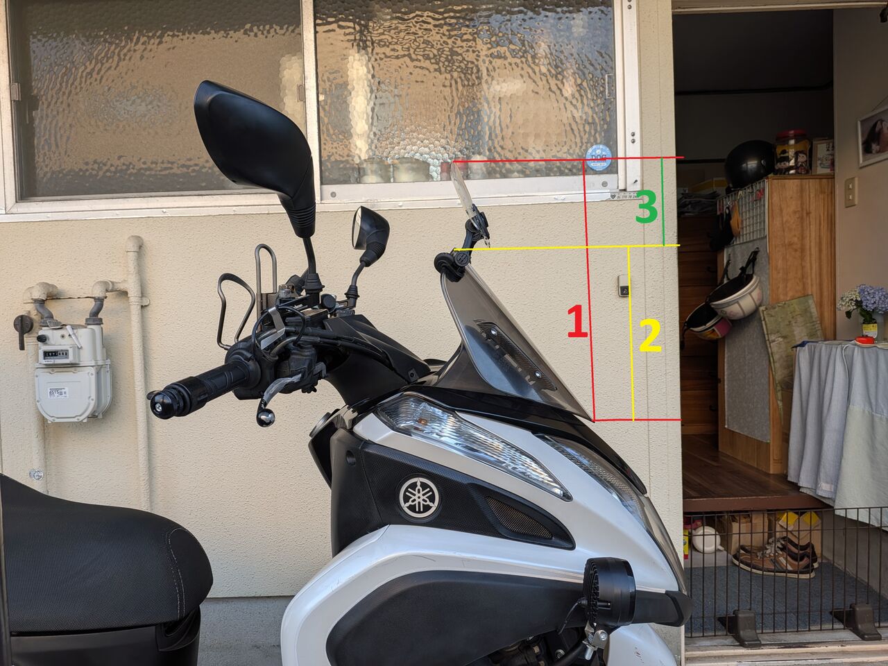 トリシティ125(EBJ-SE82J)スクリーンをロングタイプに交換 : きょう