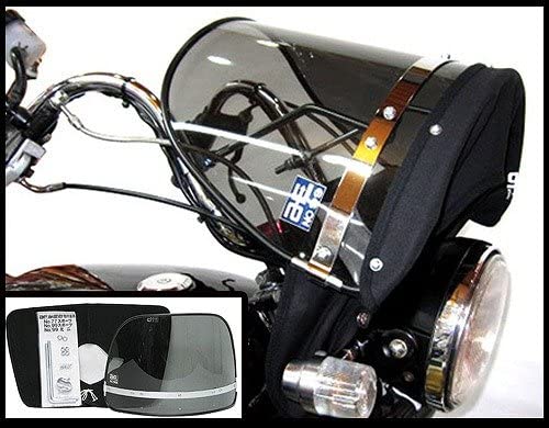 YD125 短風防をZ-FATHER 旭風防 スモーク(黒布タレ)へ変更して YD125 短風防をZ-FATHER 旭風防 スモーク(黒布タレ)へ変更して