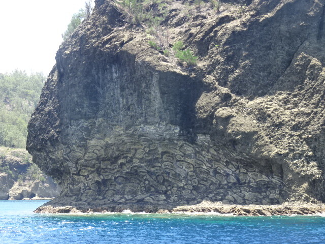溶岩の跡