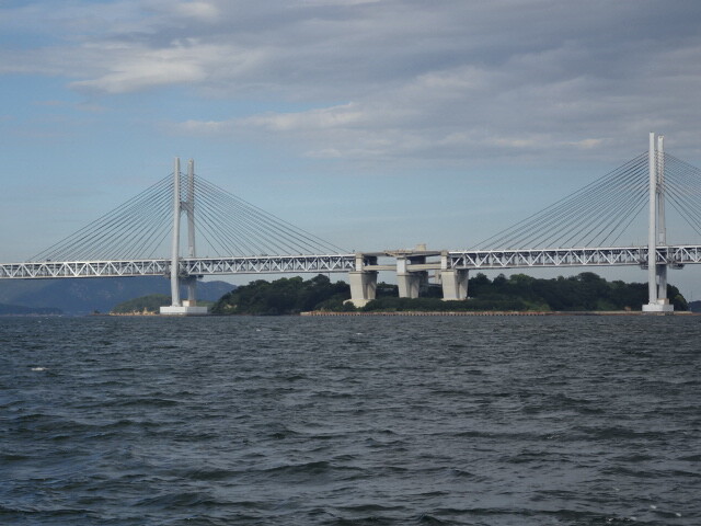本島からの帰りの瀬戸大橋 (2)