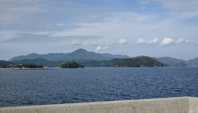 敷地から見た瀬戸内海