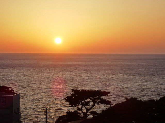 御蔵島の夕景