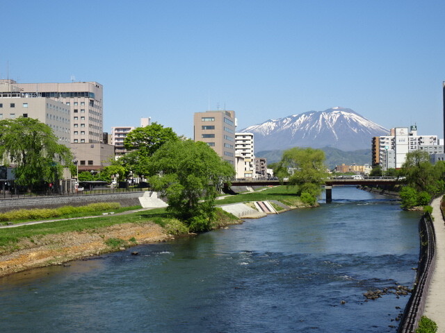 盛岡市内から見た岩手山