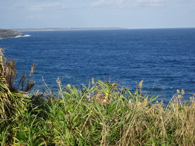 北大東島が見える