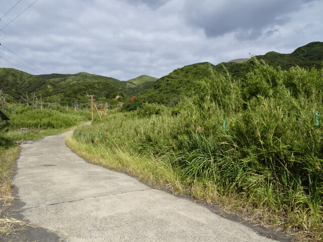 登山道へ