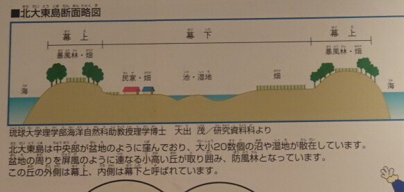 島の断面図