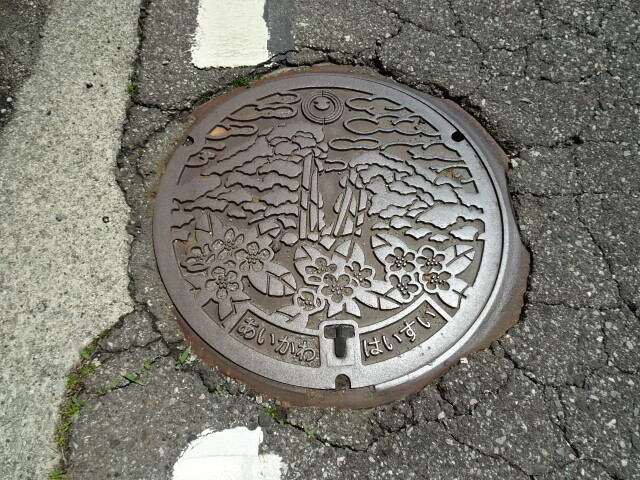 佐渡市、旧相川町はいすい。シンボルの道遊の割戸と町の木マルバシャリンバイ