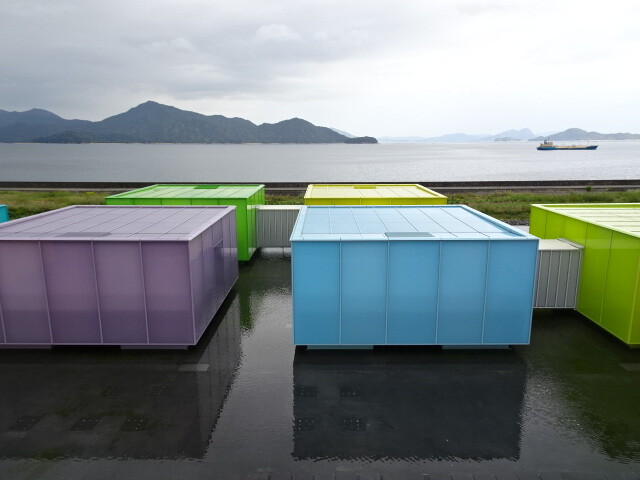 展示室と宮島