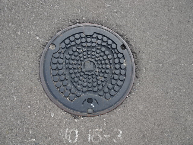 弘前市　リンゴの模様　中央に市章
