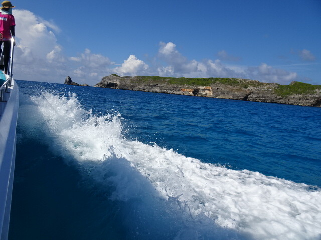 南島に向かって