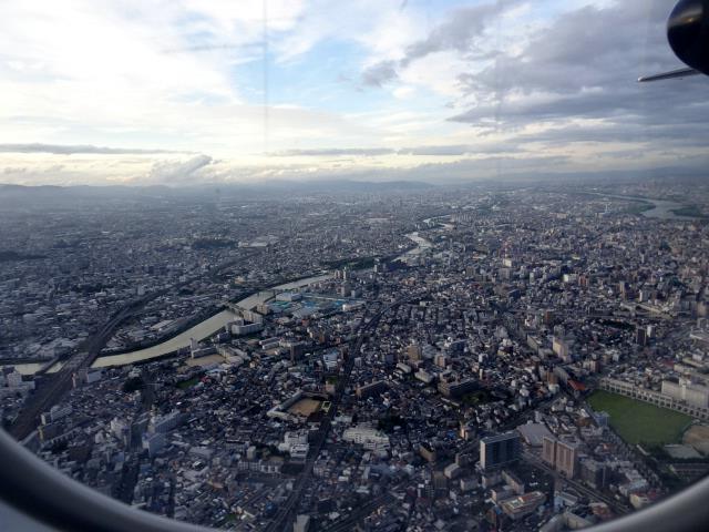 大阪上空