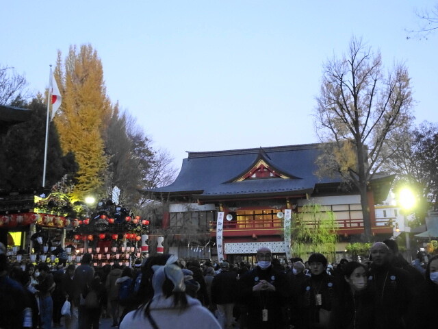 秩父神社には屋台が3台ほど集まっていた