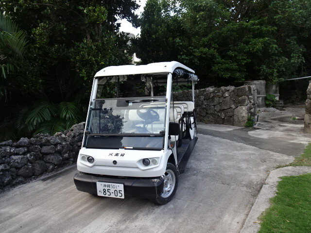カートで回りました