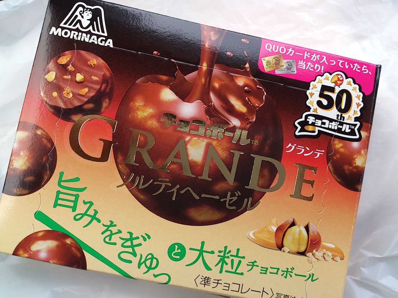 森永 チョコボール グランデ ソルティヘーゼル こんなことありました という日記 きょろんの猛烈ちゃんぽん記