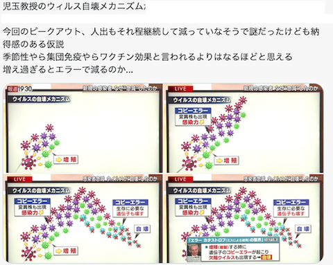 ウイルスの自滅 仮説