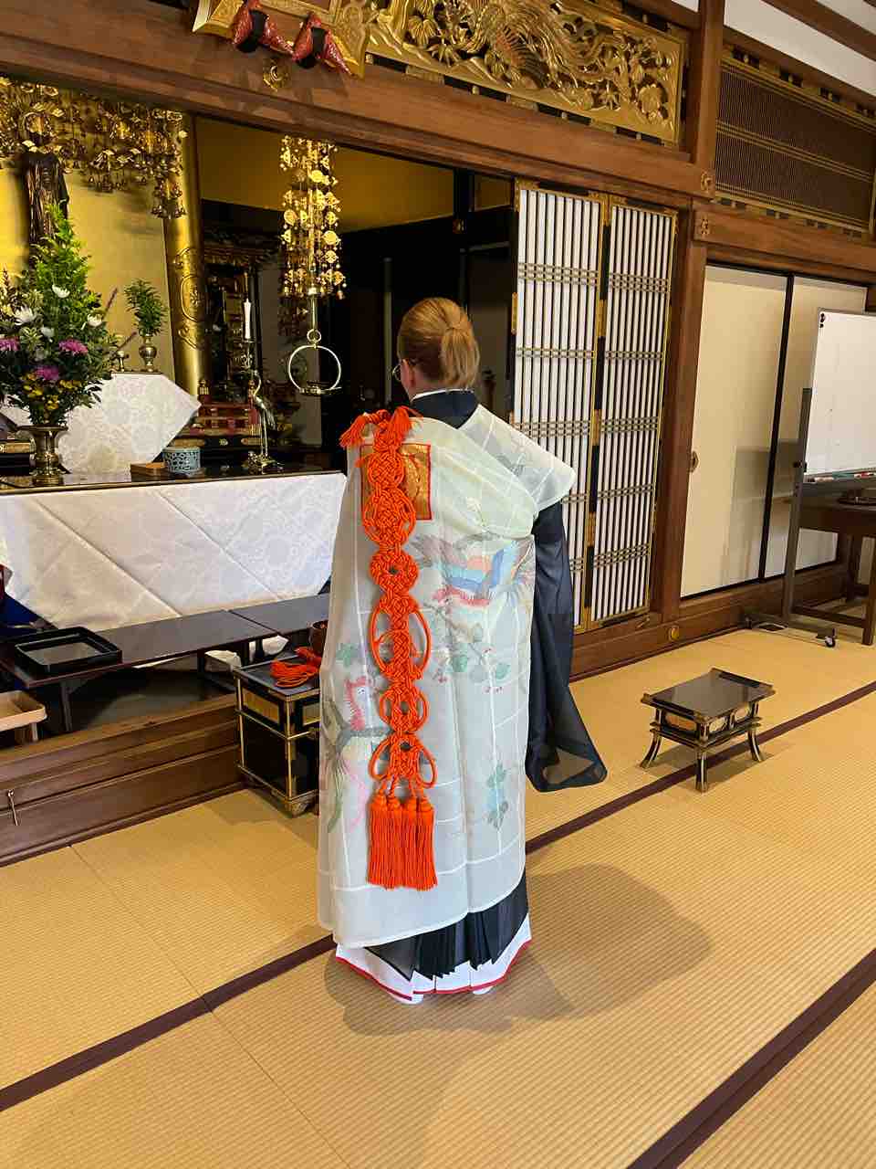 久しぶりに七条袈裟でお勤めをさせて頂きました : 高雲寺住職 ジェシー釋萌海ブログ