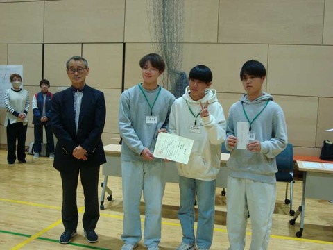 ▽⑦準優勝 表彰式模様2