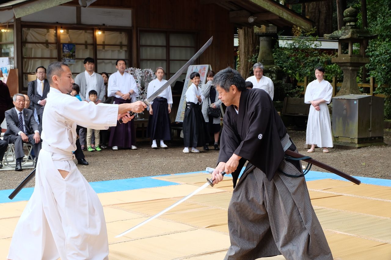 イベント 5 1に鹿島新當流の演武が行われました 剣技が素敵でした カシマくらし