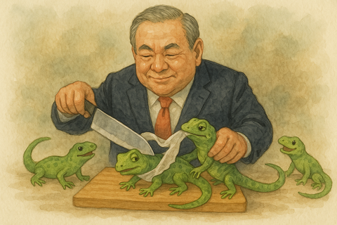 トカゲのしっぽ切り