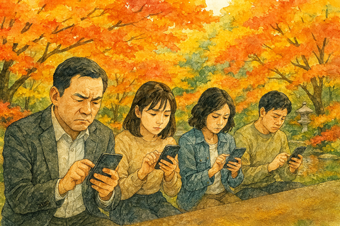 紅葉が美しいけど投資の秋