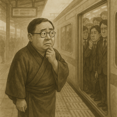 服部さんの満員電車