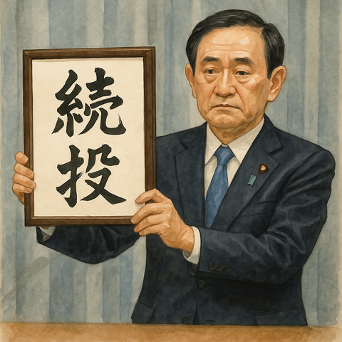 続投を表明する政治家