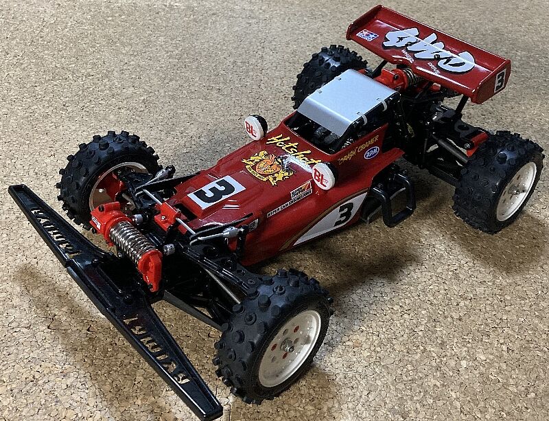 タミヤ スーパーホットショット 未走行 ボディー、ドライバー塗装済 タミヤ スーパーホットショット 未走行 ボディー、ドライバー塗装済
