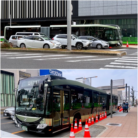 名古屋市の連節バス「SRT（Smart Roadway Transit）」に乗ってきた！