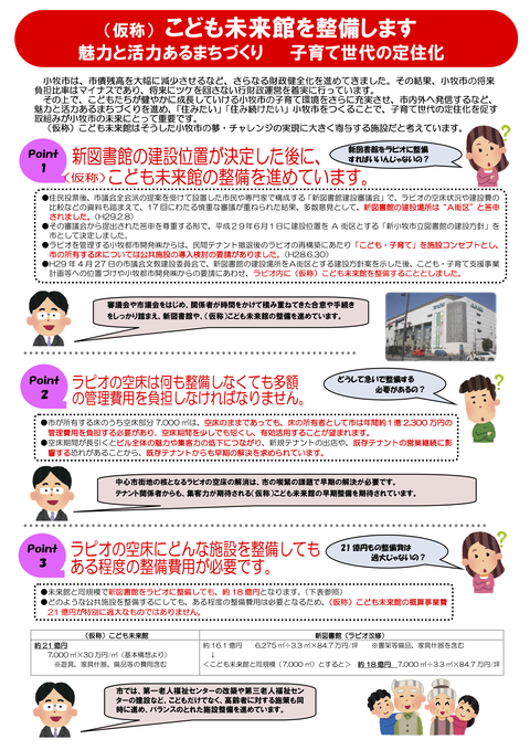 嘘や歪曲表現が多数ある「小牧市こども未来館問題弁解文書」- 1