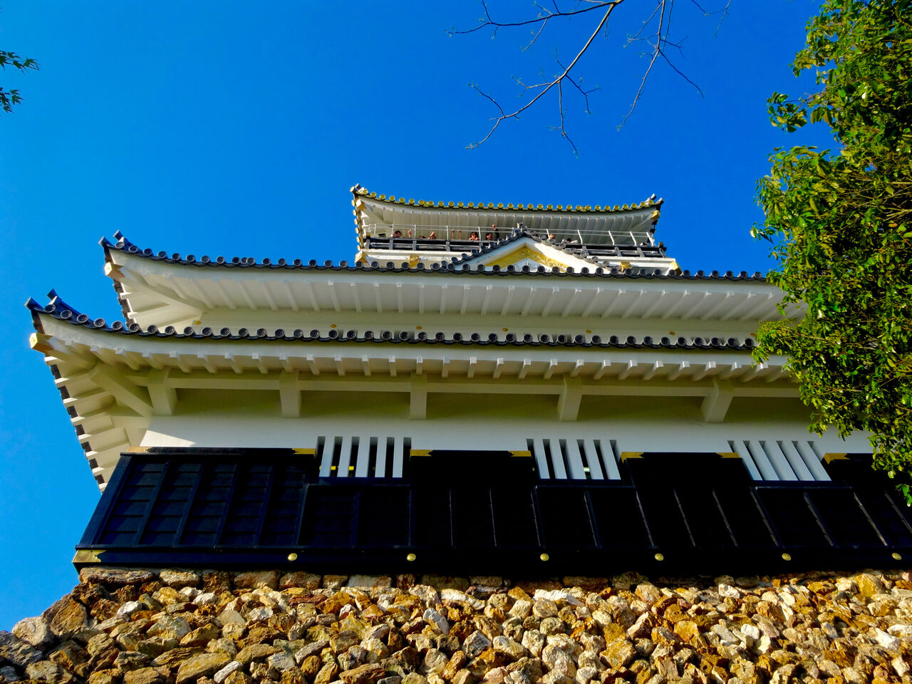 岐阜城 No - 10：真下から見上げた岐阜城