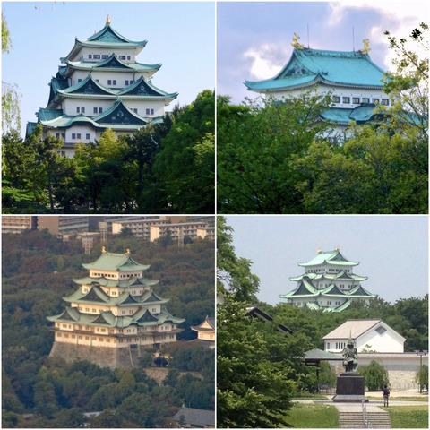 観光客向け、名古屋城外の天守閣撮影ポイント